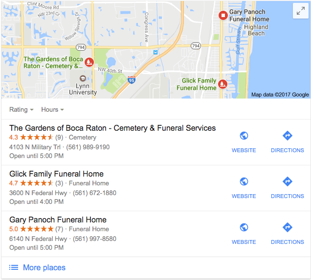 Map Listing